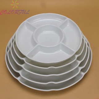 【COLORFUL】Food Storage Tray 22.8cm*2.6cm 25.3cm*2.6cm 30.3cm*3cm Fruit Snack Plate