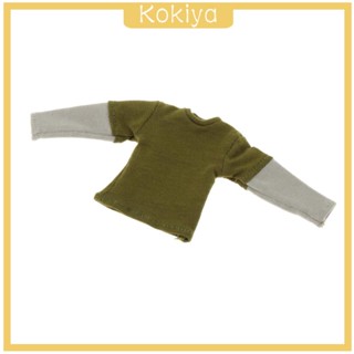 [Kokiya] เสื้อยืดแขนยาว สเกล 1/12 แฮนด์เมด สําหรับตุ๊กตา 6 นิ้ว