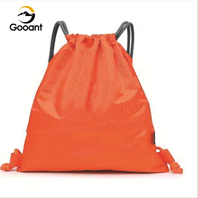 Gooantx กระเป๋าเป้สะพายหลัง แบบผูกเชือก ลายฟุตบอล บาสเก็ตบอล