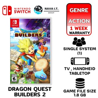 COINSคืน15%⚡FB9JMZV6⚡ NINTENDO DRAGON QUEST BUILDERS 2 SWITC แผ่นเกมส์ JOY-CON ของแท้จากศูนย์