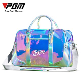 PGM Deluxe Golf กระเป๋ารองเท้าผู้หญิงตาข่ายสีแดงที่มีสีสันกระเป๋าเสื้อผ้ากันน้ำขนาดใหญ่กระเป๋ากอล์ฟบอสตัน YWB026