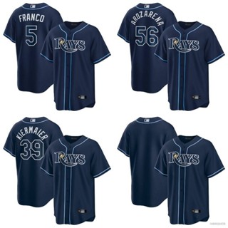 เสื้อกีฬาเบสบอล แขนสั้น ลาย NP2 2023 MLB Tampa Bay Rays Kiermaier Arozarena Franco พลัสไซซ์ PN2