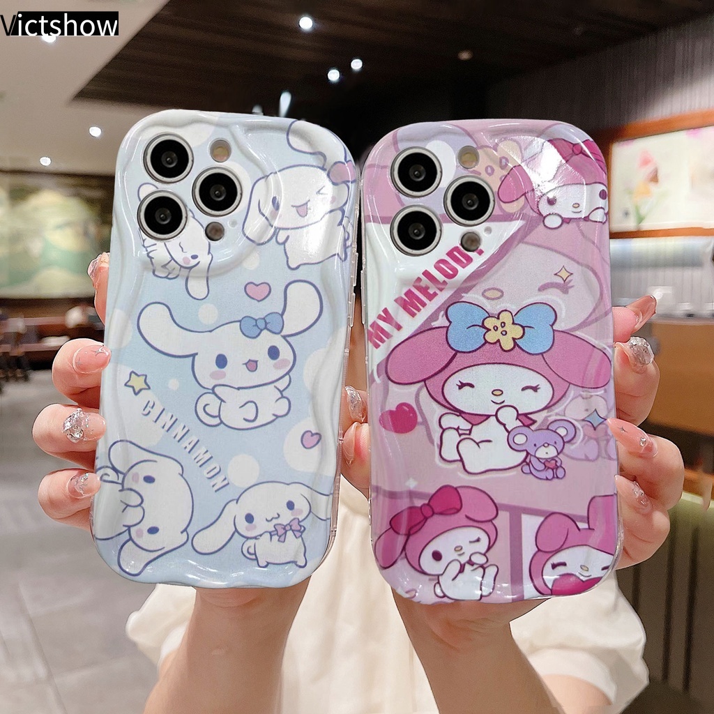 เคสโทรศัพท์มือถือ ลายเมโลดี้ ชินนาม่อนโรล 3D ขอบโค้ง แวววาว สําหรับ VIVO Y02 Y21S Y20S Y35 Y12i Y12S Y22 Y22S Y12 Y20 Y15S Y15C Y91C Y16 Y21 2021 Y21A Y56 Y02A Y21T Y30 Y3S Y33T Y15A Y01 Y01A Y21E Y21G Y91 Y30i Y93 Y95 Y15 Y17 Y50