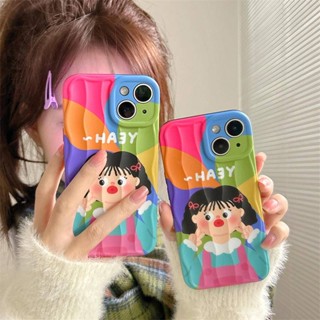 เคสโทรศัพท์มือถือ กันกระแทก ลายคลื่นน่ารัก สําหรับ iPhone 14promax 13 12 11