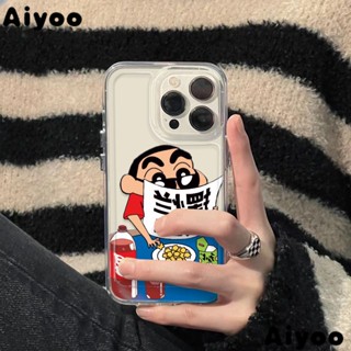 เคสโทรศัพท์มือถือ กันกระแทก สําหรับ Apple iPhone147812/13/ ลูกตุ้ม ลายการ์ตูนชินจัง 11plus OBI8