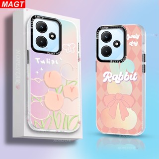 เคสโทรศัพท์มือถือ ลายตารางหมากรุก และกระต่าย หลากสี สําหรับ Infinix Hot 30i Hot 11 Play Hot 10 Play Hot 10 Lite Smart 7 Smart 6 Smart 5