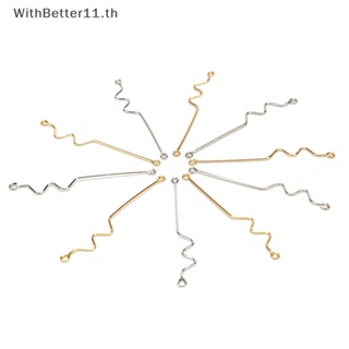 Better ก้านทองแดง ทรงโค้ง สําหรับทําเครื่องประดับ ต่างหู งานฝีมือ DIY 10 ชิ้น ต่อชุด