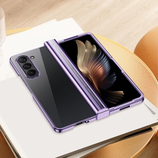 เคสโทรศัพท์มือถือแบบแข็ง ใส กันกระแทก หรูหรา สําหรับ Samsung Galaxy Z Fold 5 5G Fold5