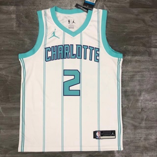 Charlotte NBA Hornets ปี 2020-21 สําหรับผู้ชาย #2 เสื้อกีฬาบาสเก็ตบอล LaMelo Retro Ball City Edition สีขาว สําหรับผู้ชาย 343278