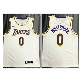 Nba Los Angeles Lakers No. ที่ไม่เหมือนใคร เสื้อกีฬาบาสเก็ตบอล สีขาว 0 Westbrook 961216