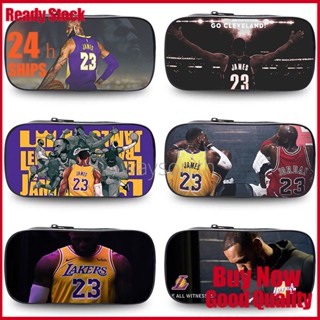 {พร้อมส่ง} Nba กล่องดินสอ ลายบาสเก็ตบอล LeBrown James Lakers Cavaliers เหมาะกับนักเรียนประถม สําหรับเด็กผู้ชาย