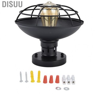 Disuu Iron Ceiling Lamp Retro Industrial Style Lamps Electroplating Surface  for Indoor Gallery