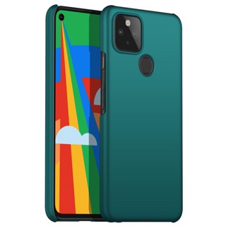 เคสพลาสติกแข็ง กันกระแทก สีพื้น สําหรับ Google Pixel 4A 5G Google Pixel 5 XL