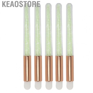 Keaostore Lipstick Applicator Brush Rhinestones Handle Lip Smudge Hygienic Soft Hair for Balm Makeup