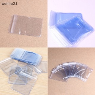 [wenlia21] ใหม่ กระเป๋าพลาสติก PVC ใส สําหรับใส่เหรียญ ซองจดหมาย 100 ชิ้น