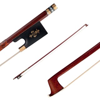 คันชักไวโอลิน (Pernambuco Bow Stick สีดํา กบ และหางม้า) สําหรับไวโอลิน ขนาด 4/4