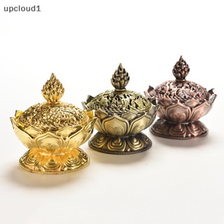 [upcloud1] กระถางธูป รูปดอกบัว สีบรอนซ์ [TH]