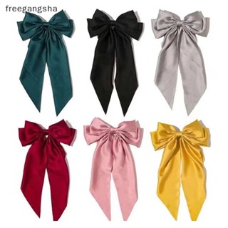 [FREG] Korean Big Bow Ribbon Hairpin Fashion Back Head Large Spring Clip Headdress  Hair Accessories for Women FDH