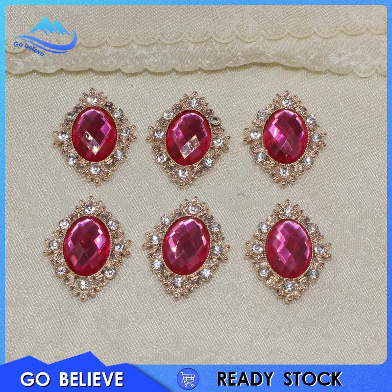 [Highlife1] 10x คริสตัล Rhinestone Pearl Flat back ปุ่ม Embellishment DIY Craft