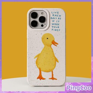 Pingcoo - เข้ากันได้สำหรับ เคส iphone 11 เคสไอโฟน เคสไอโฟน11  เคสย่อยสลายได้ เป็นมิตรกับสิ่งแวดล้อมเรียบสบายการป้องกันสีเหลืองน่ารักเป็ดขี้เกียจเข้ากันได้กับ iPhone 14 Pro max 13 Pro max 12 Pro Max 11 xr xs max 7Plus 8Plus