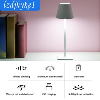 [Lzdjhyke1] โคมไฟตั้งโต๊ะ ควบคุมแบบสัมผัส สําหรับหอพัก ทํางาน กาแฟ