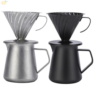 【VARSTR】Coffee Pot 600ml Coffee Maker Dripper Filter Great Tool Pour Over Dripper