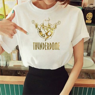 เสื้อยืด พิมพ์ลายอนิเมะ Thunderdome สไตล์ญี่ปุ่น ฮาราจูกุ สตรีท สําหรับผู้หญิง