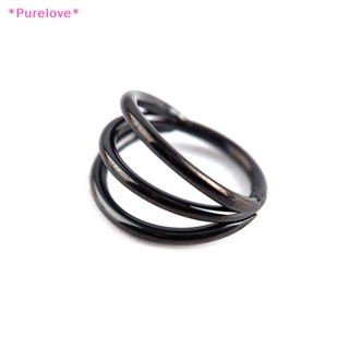 Purelove&gt; ใหม่ ต่างหูห่วงเหล็กเกลียว สําหรับกระดูกอ่อน จมูก