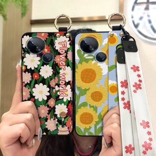 Fashion Design cute Phone Case For Tecno Spark10 5G/Ki8 Lanyard Soft Kickstand Shockproof Original Anti-dust Waterproof