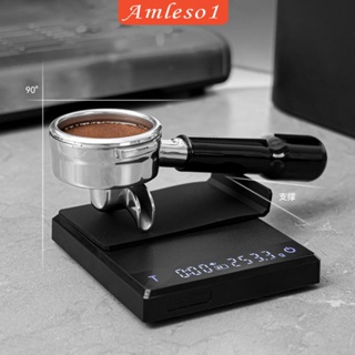 [Amleso1] เครื่องชั่งกาแฟเอสเพรสโซ่ พร้อมตัวจับเวลา 2 กก. 0.1 กรัม USB เซนเซอร์สัมผัส