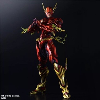 9.9 เหนื่อยมากตุ๊กตาฟิกเกอร์ Justice League PLAY ARTS to PA to Flash The Flash IJO5 ขยับได้