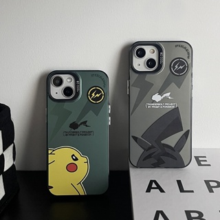 เคสแข็ง เคสไอโฟน iPhone 14 Pro Max iPhone 13 Pro Max iPhone 12 Pro Max iPhone 11 Cute Cartoon โปเกมอน Pokemon ปิกาจู Pikachu Hard Case