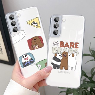 เคสโทรศัพท์มือถือแบบนิ่ม ใส ลายหมีเปลือย สําหรับ Samsung S8 S21 S10 S9 S20 S23 Plus S21 FE S22 Ultra Note 9 10 Plus 20 Ultra 5G