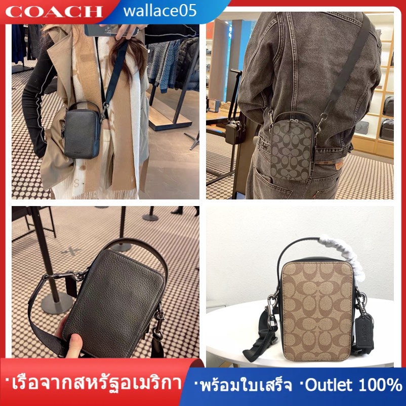 Top Handle Crossbody c3146 c3147 6788 พร้อมส่ง COAC H คลาสสิกโลโก้เข็มขัดจัดการกระเป๋าสี่เหลี่ยม