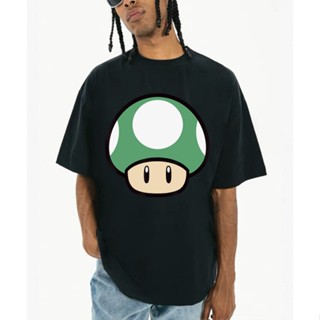 เสื้อยืด Nintendo Super Mario Big 1-Up สำหรับผู้ใหญ่ S-5XL 100% Cotton