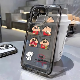 เคสโทรศัพท์มือถือ แบบนิ่ม ลายการ์ตูนชินจัง กันกระแทก สําหรับ Apple Iphone 13 14Promax 11 12 7 8p