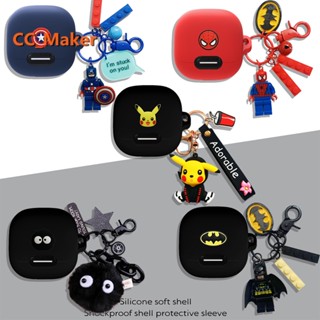 For Anker Soundcore Liberty 4 Case Cute Sailor Moon Keychain Pendant Pokémon Pikachu Shockproof Case Protective Cover Cartoon Building Blocks Plush Briquette Pendant Anker Soundcore Liberty 4 NC Cover Soft Case