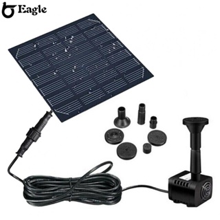 ⭐24H SHIPING⭐200L/H Solar Panel Water Pump Feature Garden Pool Pond Fish Aquarium Fountain