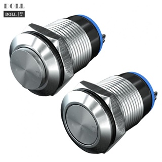 ⭐24H SHIPING ⭐Button Switch High Head IP40 Stainless Steel Knob 0.1A / 12V DC 000 Times