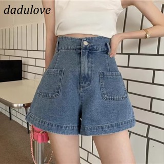 DaDulove💕 New American Ins High Street Retro Denim Shorts Niche High Waist A- line Pants Large Size Hot Pants