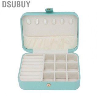 Dsubuy Travel Jewelry Case Small Portable Display Storage Box For Rings Ear