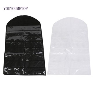 Youyo กระเป๋าจัดเก็บเครื่องประดับ แบบแขวนตู้เสื้อผ้า 32 ช่อง สองด้าน