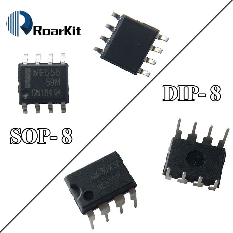 10 ชิ้น/ล็อตใหม่ NE555 NE555P NE555N 555 จับเวลา DIP-8 8 Pin DIP ซ็อกเก็ต/SOP-8 SMD NE555DR IC