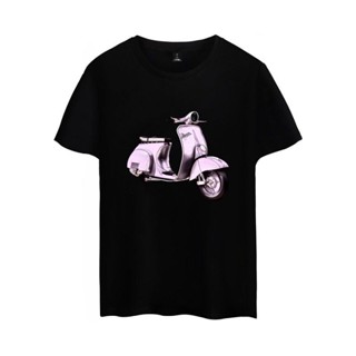 ขายดี Alimoo เสื้อยืดแขนสั้น ผ้าฝ้าย พิมพ์ลายรถจักรยานยนต์ Vespa สําหรับผู้ชาย XXS 4XL 842282