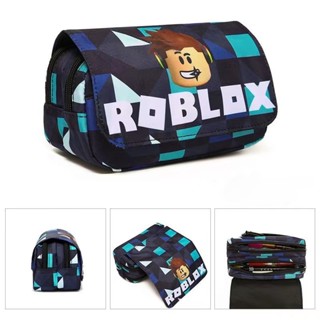 Roblox กระเป๋าดินสอ กระเป๋าเครื่องเขียน สองชั้น สําหรับนักเรียนประถม