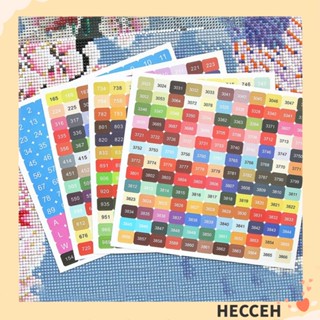 Hecceh สติกเกอร์ปักครอสสติตช์เพชร 447 สี