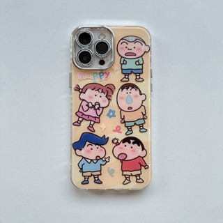 เคสโทรศัพท์มือถือ กันกระแทก ลายการ์ตูนชินจัง สําหรับ iPhone 14Pro 13 12 11 Pro Max