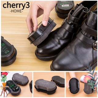 Cherry3 แปรงฟองน้ําขัดหนัง ทําความสะอาดรองเท้า อเนกประสงค์ 3 ชิ้น