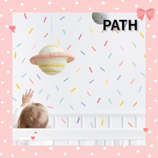 PATH สติกเกอร์ผ้า ลายลูกปา เป็นมิตรกับสิ่งแวดล้อม ลอกออกได้ สําหรับติดตกแต่งผนังบ้าน หน้าต่าง 10 แผ่น