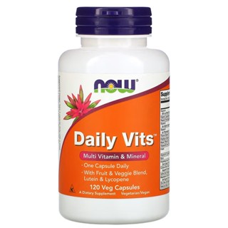 🥦 วิตามินรวมและแร่ธาตุ | NOW Foods Daily Vits, Multi Vitamin &amp; Mineral